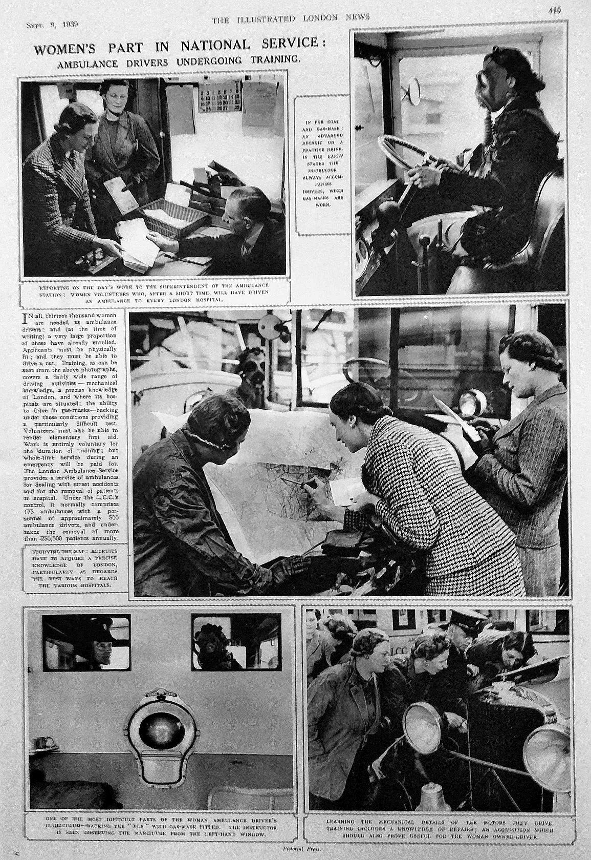 Women ambulance drivers training